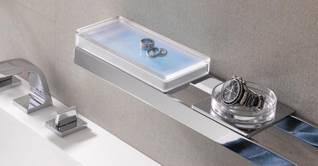 Inspiratieve badkameraccessoires collectie met handdoekhouders, zeepdispensers en decoratieve elementen voor een stijlvolle b